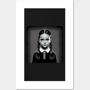 ADDAMS Family, Wednesday-inspired design, Posters and Art